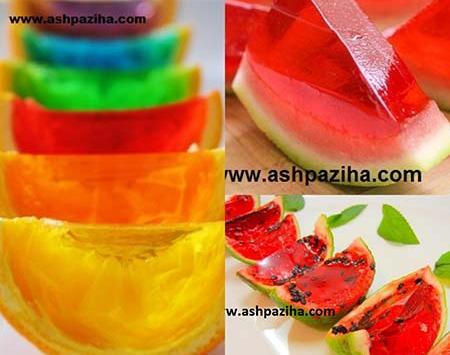 عکس های تزیین ژله ساده با میوه