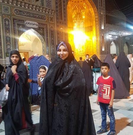 عکس دختر چادری تو حرم امام رضا