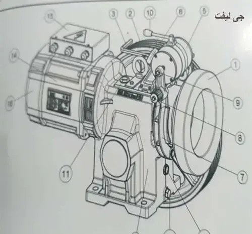 عکس موتور آسانسور بهران