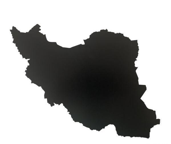 عکس نقشه ایران سفید