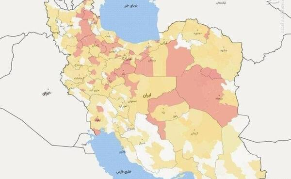 عکس نقشه ایران سفید