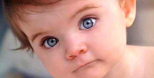 عکس نوزاد چشم آبی