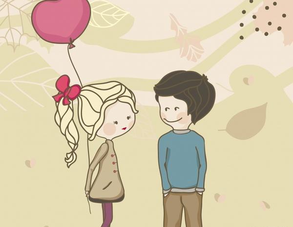 عکس عاشقانه دونفره کارتونی بدون متن