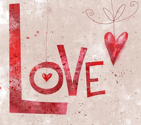 عکس قلب عاشقانه لاو
