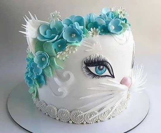 عکس کیک تولد گربه