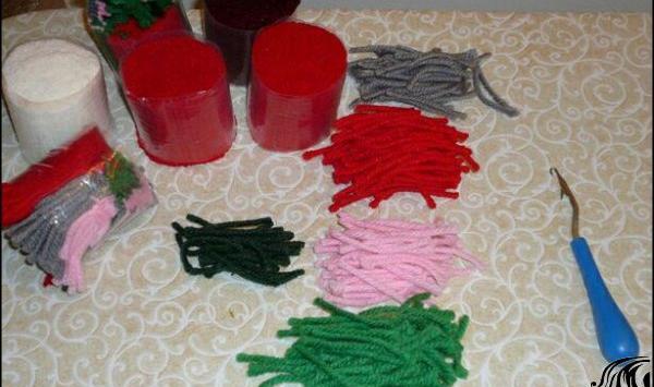 عکس آموزش فرشینه بافی