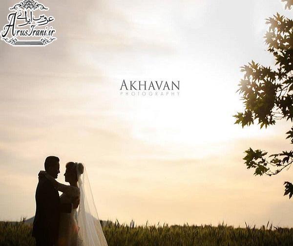 عکس عروس داماد از پشت سر
