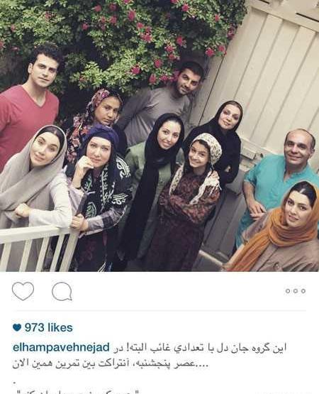عکس خانوادگی پیام دهکردی