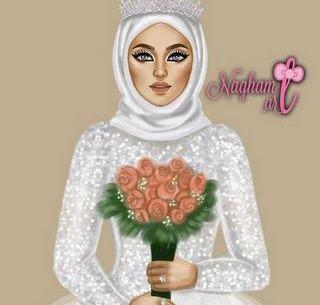 عکس عروس کارتونی برای پروفایل