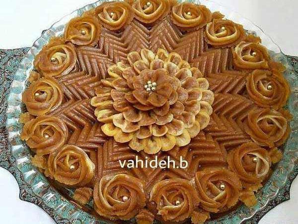 عکس حلوا تزیین شده