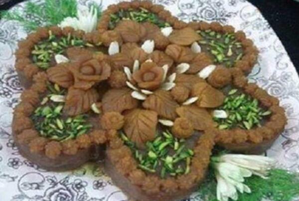 عکس حلوا تزیین شده