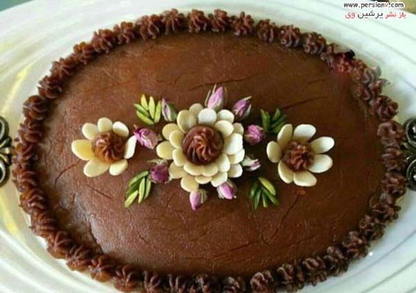 عکس حلوا تزیین شده