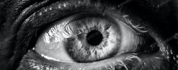 عکس سیاه سفید چشم