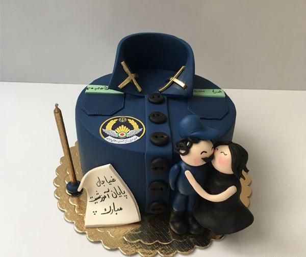 عکس کیک پایان خدمت