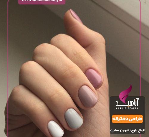عکس ناخن ساده