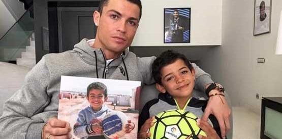 عکس رونالدو پدرش
