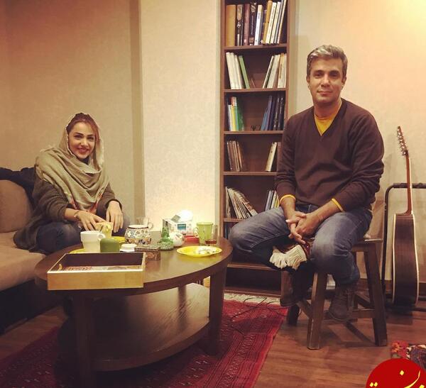 عکس عروسی آریا عظیمی نژاد و همسرش