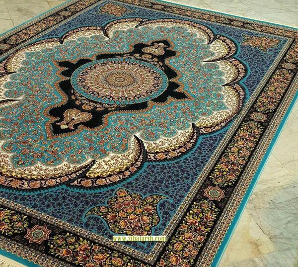 عکس فرش فیروزه ای جدید