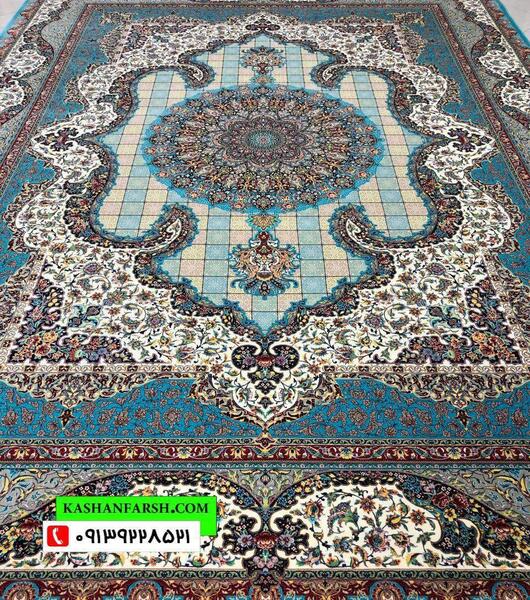 عکس فرش فیروزه ای جدید