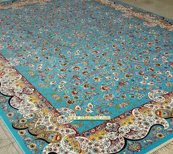 عکس فرش فیروزه ای جدید
