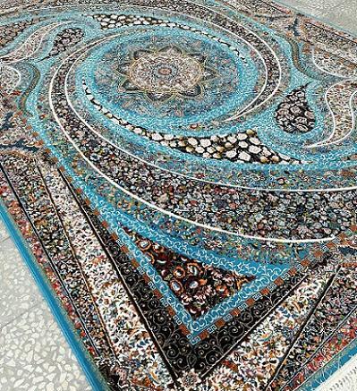 عکس فرش فیروزه ای جدید