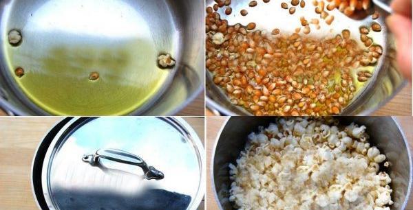 عکس ذرت بو داده خانگی