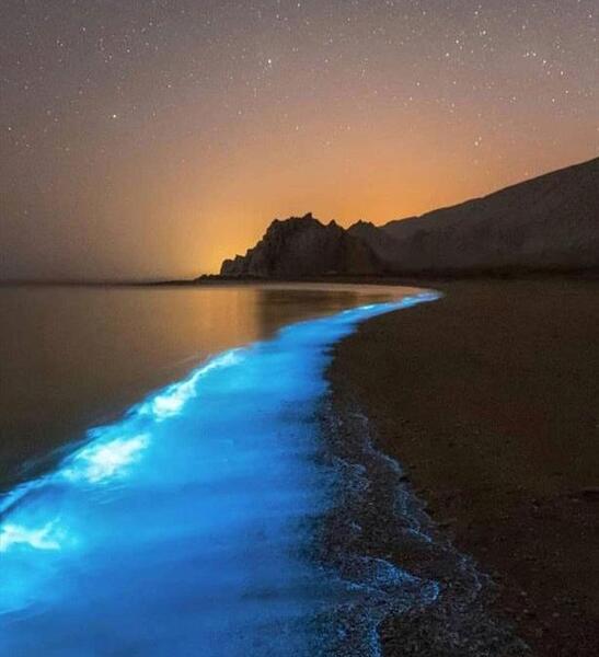 عکس دریا تو شب