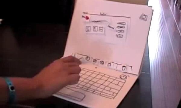 عکس لپ تاپ کاغذی