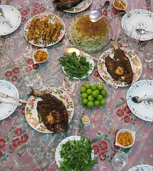 عکس سفره ناهار