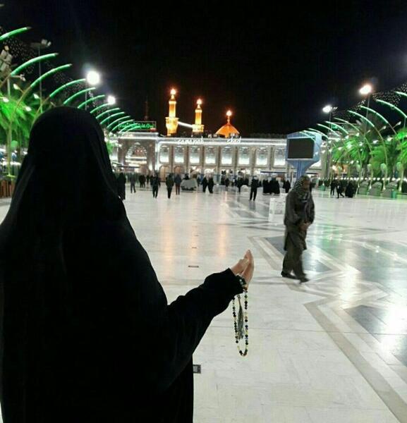 عکس دختر چادری تو کربلا