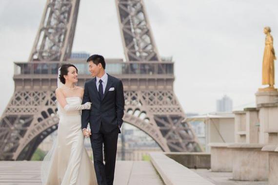 عکس عروس و داماد ساده