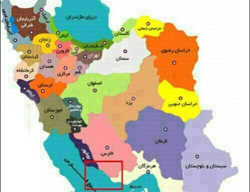 عکس نقشه ایران بدون دریای خزر