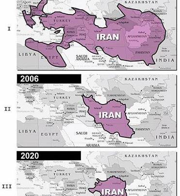 عکس نقشه ایران بدون دریای خزر