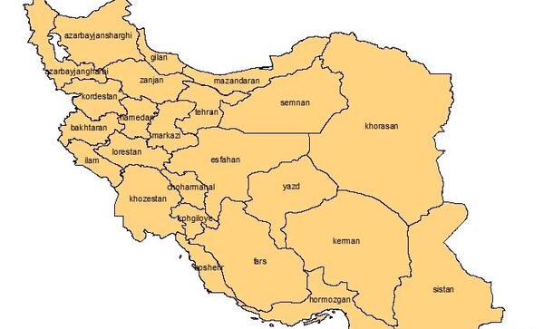 عکس نقشه ایران قبل از انقلاب