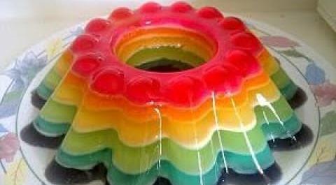 عکس ژله رنگین کمان چرخشی