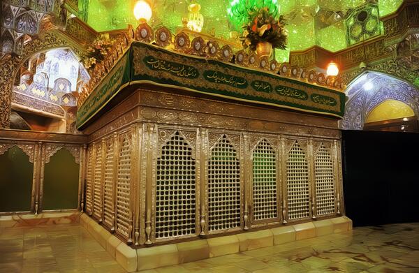 عکس داخل ضریح حضرت معصومه