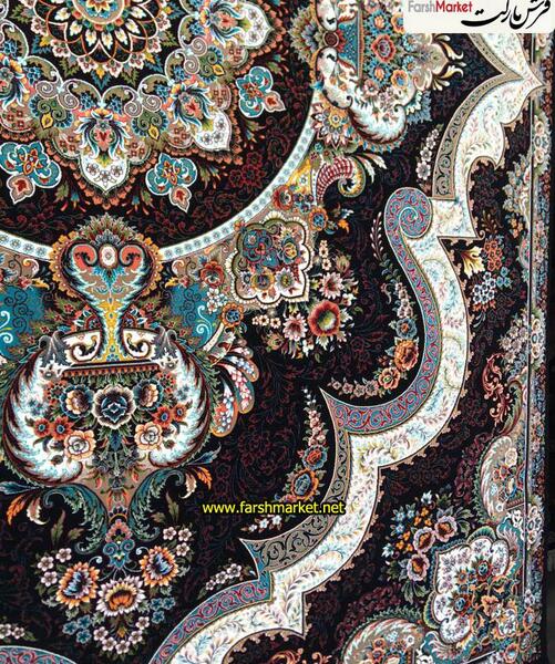 عکس فرش شهیاد سرمه ای