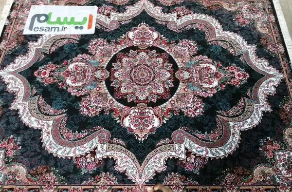 عکس فرش شهیاد سرمه ای