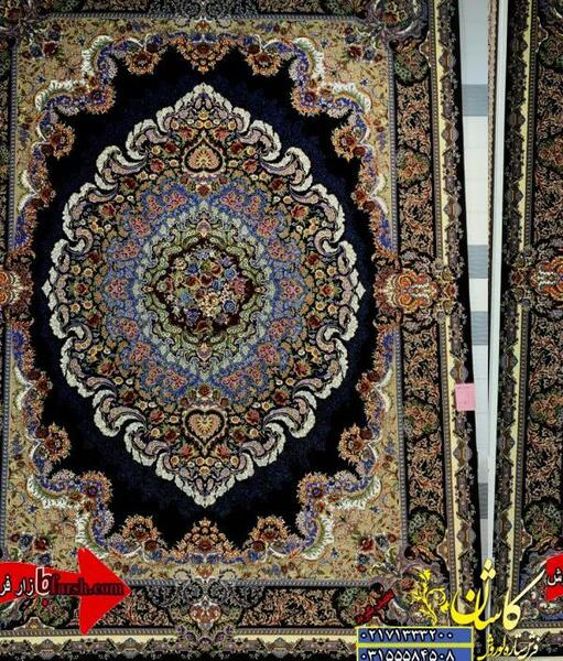 عکس فرش شهیاد سرمه ای