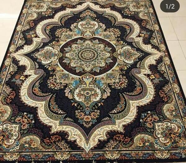 عکس فرش شهیاد سرمه ای