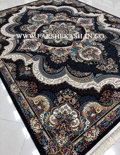 عکس فرش شهیاد سرمه ای