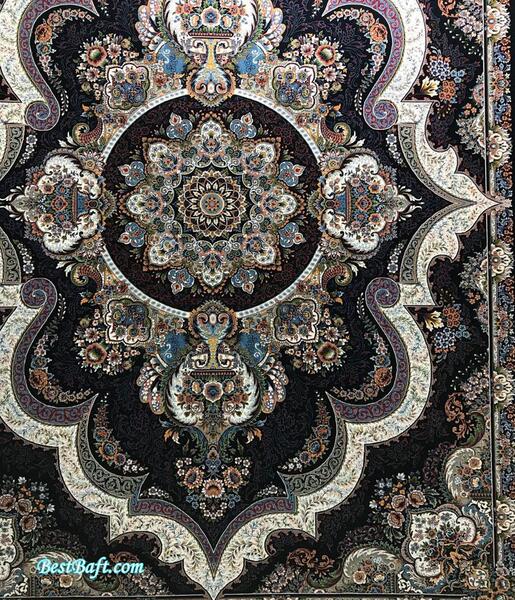 عکس فرش شهیاد سرمه ای