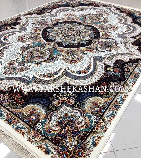 عکس فرش شهیاد سرمه ای
