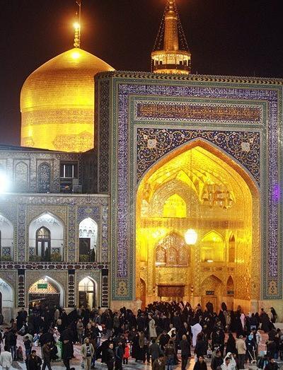 عکس حرم امام رضا در شب شهادت
