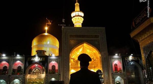 عکس حرم امام رضا در شب شهادت