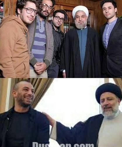 عکس رئیسی و تتلو