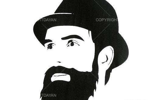 عکس نقاشی ریش و سبیل