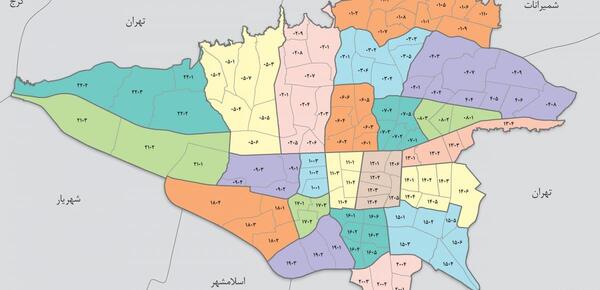 عکس نقشه ایران تهران