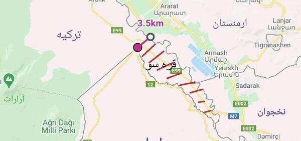 عکس نقشه ایران ترکیه