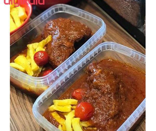 عکس غذا تو ظرف یکبار مصرف